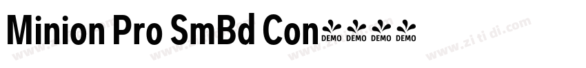 Minion Pro SmBd Con字体转换